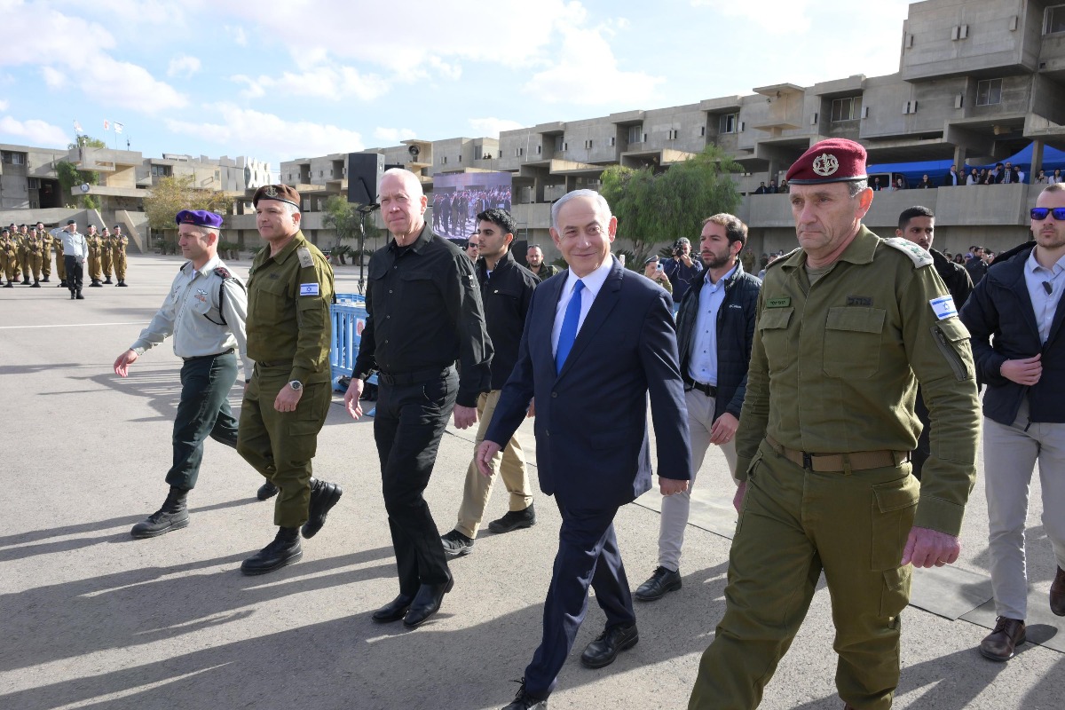 נתניהו, גלנט והרמטכ"ל, היום.